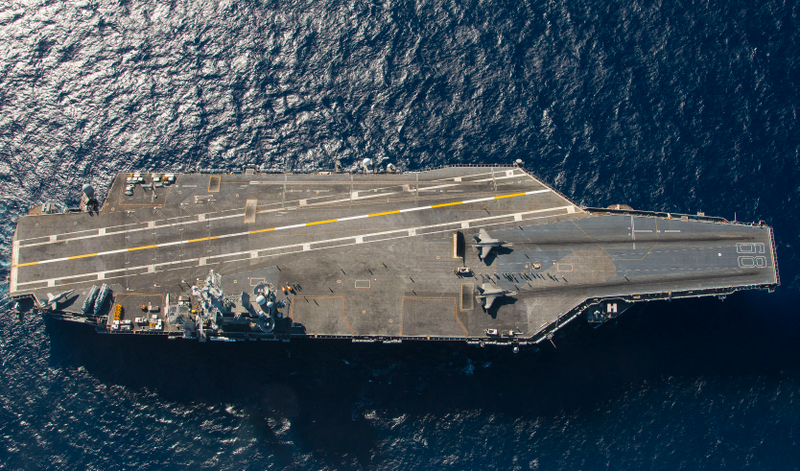 Illustration for article titled Week One Of The F-35C's Initial Ship Trials In Stunning Imagery